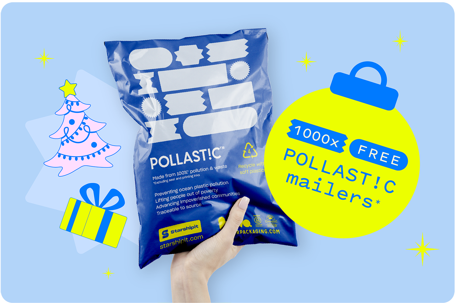 Win 12,000 POLLIAST!C mailers in our 12 days of Christmas giveaway!